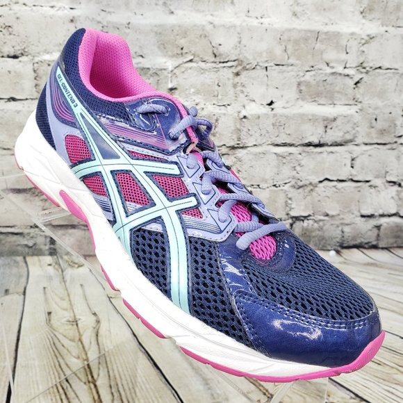 Asics Gel-Contend 3 Running Shoes Women’s 8.5 Blue/Pink T5F9N Athletic Sneakers - Picture 1 of 11